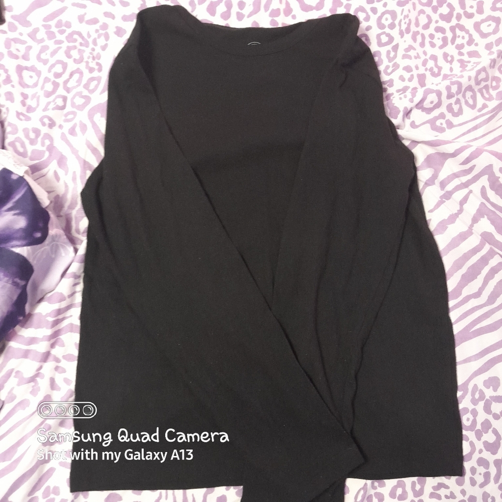 Kids black long sleeve shirt